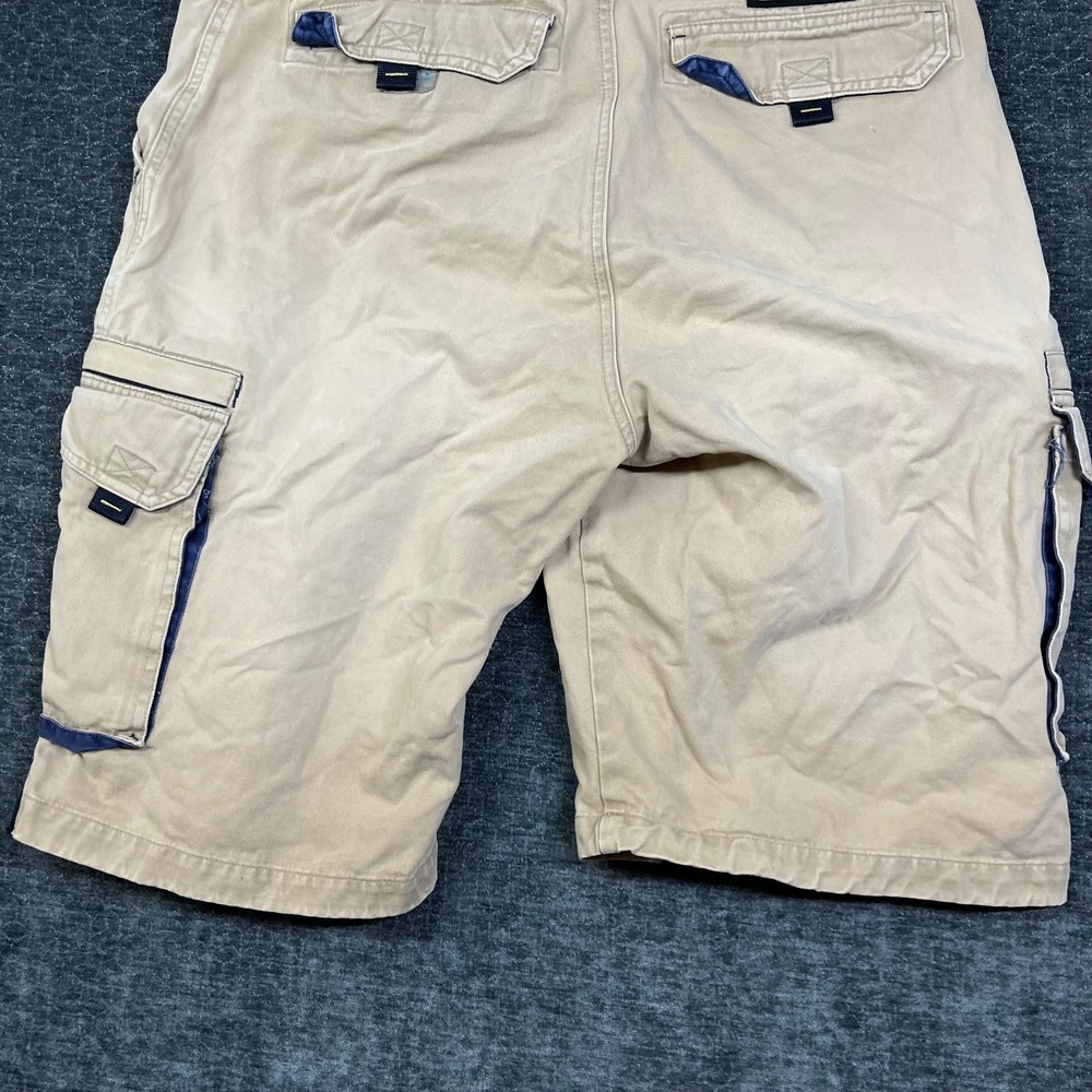 Vintage Club R Jeans USA Cargo Shorts Men's Tan Beige Belted Utility Y2K - 36 - Picture 4 of 16